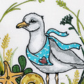 Seagull with Seashells - 4 sizes