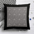 Seamless Labyrinth Greek pattern machine embroidery design