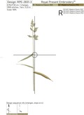 Sedge Grass Machine Embroidery Designs Set
