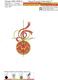 Set Three Christmas Balls Machine Embroidery Designs