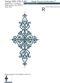 Set of Baroque Ornaments Machine Embroidery Designs - 6 sizes