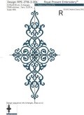 Set of Baroque Ornaments Machine Embroidery Designs - 6 sizes