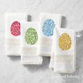 Ornate Easter Eggs Machine Embroidery Designs Set - 3 sizes