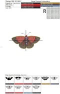 Set of Machine Embroidery Designs Two butterflies