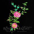 Set of Machine Embroidery Designs With Roses and Butterflies - 3 in 1