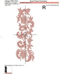 Set of floral patterns for embroidery machines - 4 sizes