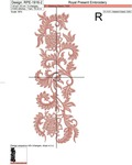 Set of floral patterns for embroidery machines - 4 sizes