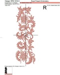 Set of floral patterns for embroidery machines - 4 sizes