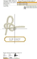 Set of nautical rope knots Machine Embroidery Designs
