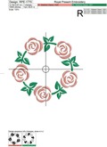 Roses Machine Embroidery Designs Set - 4 in 1