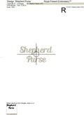 Shepherd Purse Machine Embroidery Design - 2 sizes