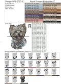 Short-haired Yorkie dog - 6 sizes