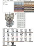Short-haired Yorkie dog - 6 sizes