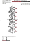 Sign Language Friends lettering machine embroidery design - 7 sizes