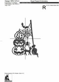 Silhouette Halloween Machine Embroidery Design - 7 sizes