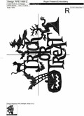 Silhouette Trick or Treat Machine Embroidery Design - 3 sizes