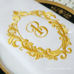 Golden monogram frame - 4 sizes