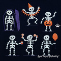 Halloween Skeletons 6 in 1