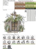 Sketch Vintage Door Machine Embroidery Design - 8 sizes