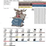 Reindeer in a Rocking Chair with a Mug of Cocoa - 4 sizes