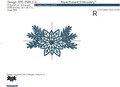 Small Poinsettia Border Machine Embroidery Design - 4 sizes