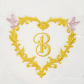 Small Wedding Frame with Doves Machine Embroidery Design - 3 sizes