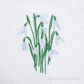 Snowdrops Machine Embroidery Design - 2 sizes