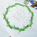Snowdrops Wreath Machine Embroidery Design - 2 sizes