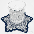 Snowflake Like Battenberg lace table placemat ITH machine embroidery design - 4 sizes