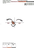Snowman Face Smile Machine Embroidery Design - 5 sizes