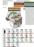Snowman Mitten for Cutlery Machine Embroidery Design - 2 sizes