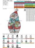 Snowman with Goodies - 4 sizes