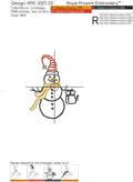 Snowmen Machine Embroidery Designs - 2 in 1