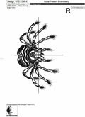 Spider Machine Embroidery Design - 6 sizes