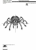 Spider Machine Embroidery Design - 6 sizes