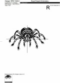 Spider Machine Embroidery Design - 6 sizes