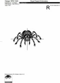 Spider Machine Embroidery Design - 6 sizes