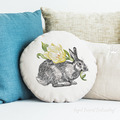 Spring Bunny holding a tulip machine Embroidery Design - 3 sizes