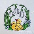 Spring Ducklings for mega hoop Machine embroidery design - 6 sizes