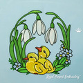 Spring Ducklings for mega hoop Machine embroidery design - 6 sizes