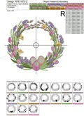 Spring Easter​ Frame Machine embroidery design - 3 sizes