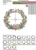 Spring Easter​ Frame Machine embroidery design - 3 sizes