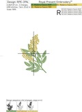 Spring Mimosa Machine Embroidery Design - 3 sizes