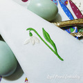 Spring Snowdrop Flower Machine Embroidery Design - 2 sizes