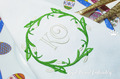 Spring Snowdrops Wreath Machine Embroidery Design - 2 sizes