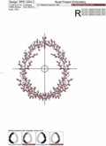 Spring Willow Egg Machine Embroidery Design - 3 sizes