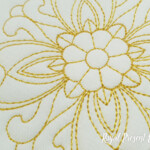 Square quilt with flower - 4 sizes