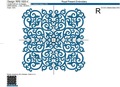 Square Floral Pattern machine embroidery design - 4 sizes
