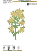 St. John's Wort Machine Embroidery Design - 2 sizes