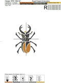 Stag Beetles machine embroidery designs - 2 sizes